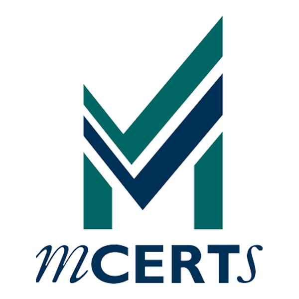Monitoring emissions to air, land and water (MCERTS) logo